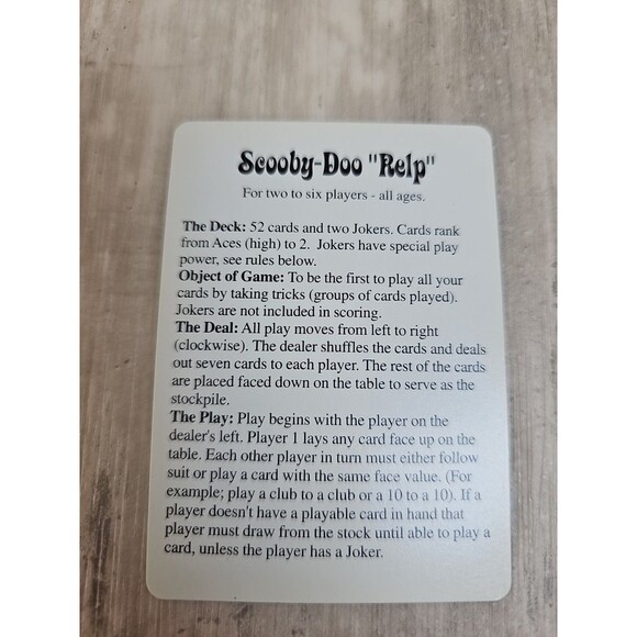 🃏 Vintage 1999 Scooby-Doo Playing Cards Complete Deck by Hanna-Barbera Cartoon - Picture 8 of 8